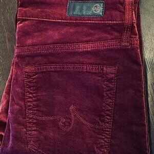 AG Adriano Goldschmied Farrah High Waist Velvet Jeans